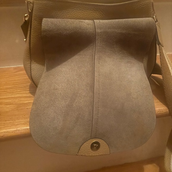 NEW 2-1 GIANNI CHIARINI |Leather Crossbody Bag In Beige - Picture 12 of 12